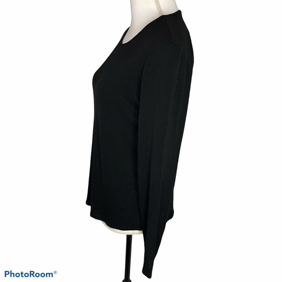 Eileen Fisher Medium Stretch Silk Jersey Top Shirt - Picture 4 of 10